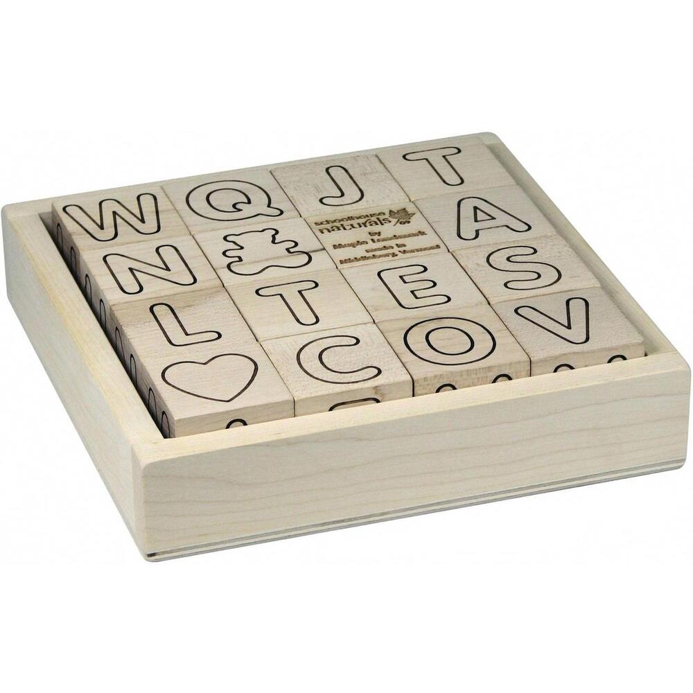 NEW MAPLE LANDMARK abc blocks in beige